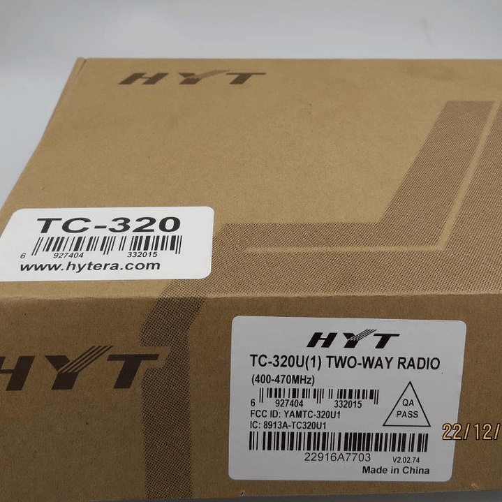 HYT TC-320 UHF1 400-470 MHz 16CH Analogico 2W Radio portátil análogo ¡Sencilla y Eficiente! Precio con iva incluido 20
