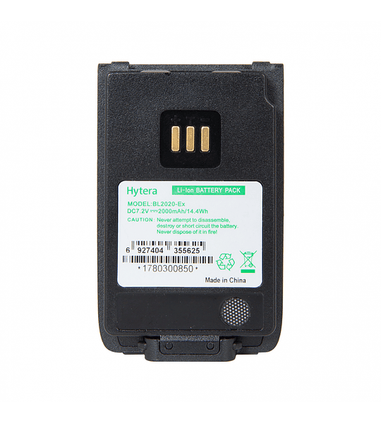 Batería Ultra segura Hytera BL2020-EX para PD506V UL913