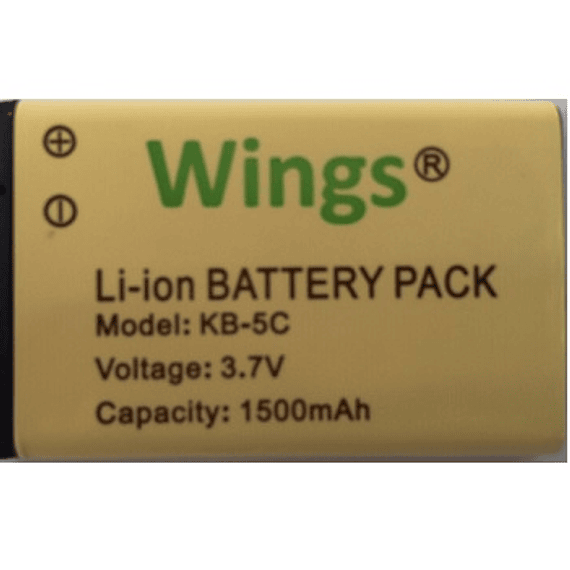 Batería Wings de Ion Litio de 1500 mAh rango 5-5-90 (9 horas según uso)