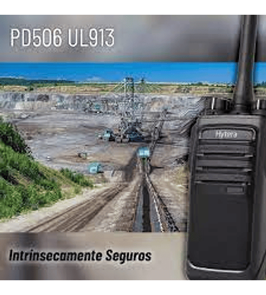 Hytera PD506 Radio de dos vías DMR Tier II y convencional UHF 400-470MHz UL913  Intrínseco programable