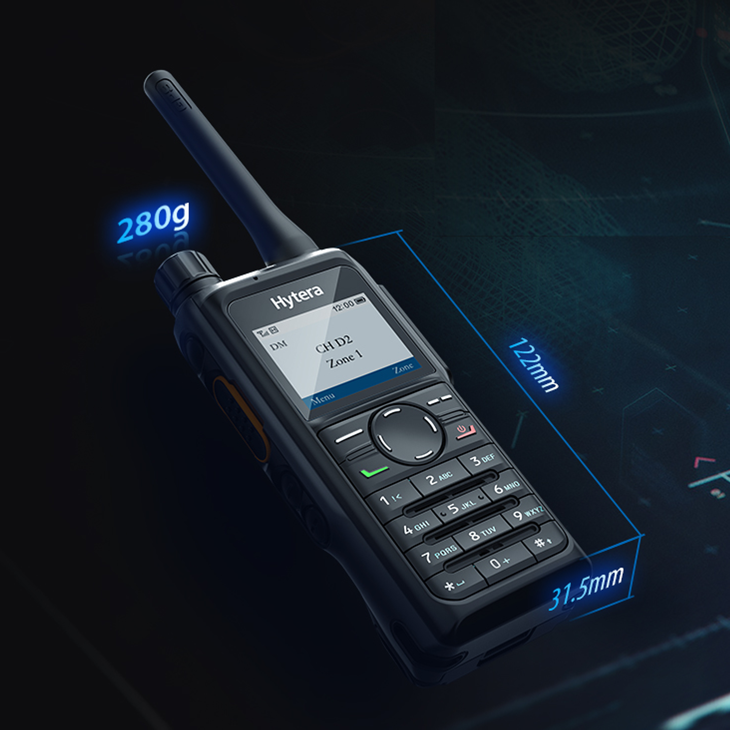 Hytera HP686 VHF 136-174 Mhz 1024CH DMR y Analogico 5W Radio Digital Analogico con Man- down, GPS, Bluetooth y pantalla LCD Precio con iva incluido 8