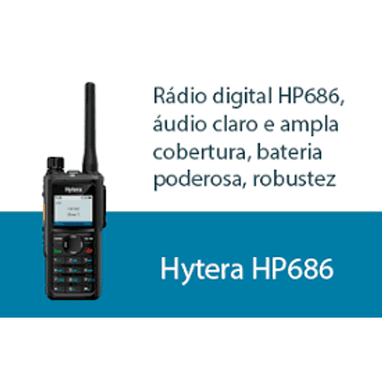 Hytera HP686 Radio Digital Profesional DMR  Frecuencia UHF 400-527MHz GPS Bluetooth programable