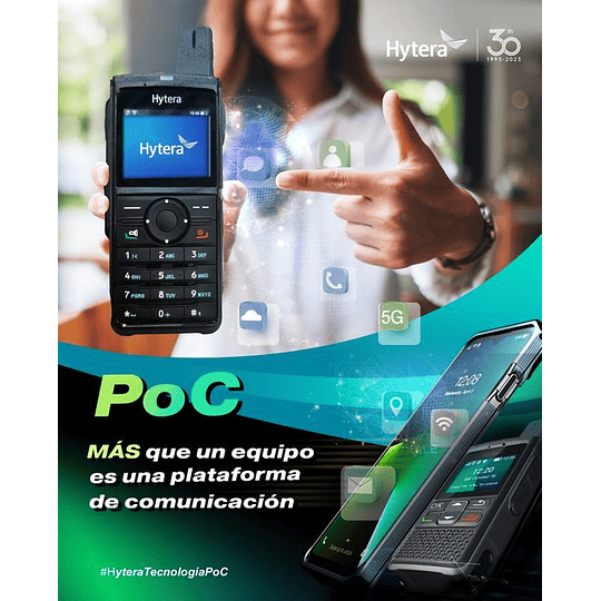 PoC Smartphone Hytera PNC360S Handy ultra compacto Wifi, 3G, 4G y LTE