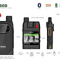 Hytera VM580D Bodycam and PoC Radio ultra delgada con micrófono altavoz remoto 2 en 1 programable