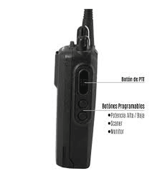 Motorola EP350 MX Radio original portátil de dos vías 99 canales, frecuencia VHF 136-174 MHz programable