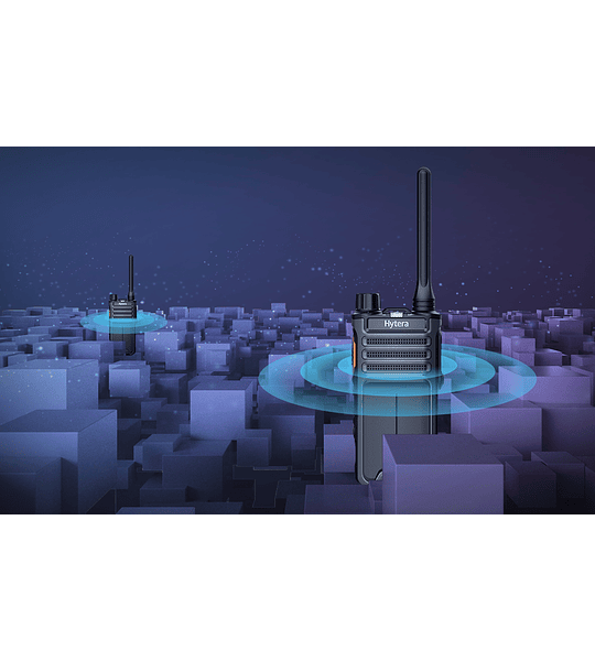 Hytera BP516 Radio Portátil Digital Comercial DMR Tier II y análogo UHF 400-470 MHz sin pantalla