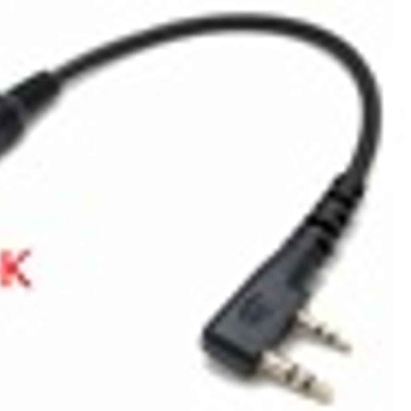 Diadema de alto ruido genérico o Auricular con cancelación de ruido y botón PTT redondo grande para radio Kenwood Baofeng Wouxun de 2 pines 3