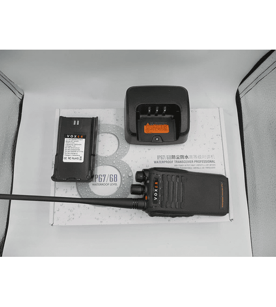 Wings IP67 Radio de dos vías programable Waterproof Robusto Semi Profesional VHF 136-174 MHz