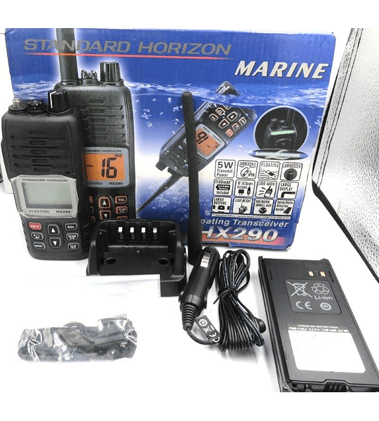 Standard Horizon HX290 Flotante Radio Marino  de dos vías (Frecuencias pre establecidas no modificables)
