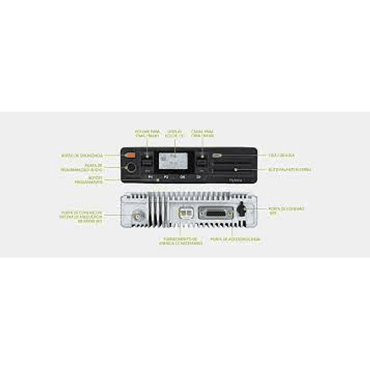 Hytera MD626 Móvil DMR Tier II y convencional móvil de dos vías  para empresas VHF 136-174MHz 25W programable