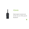  Hytera PD486 Radio Digital DMR Tier II y convencional VHF 136-174 MHz GPS digital con pantalla OLED y Bluetooth programable