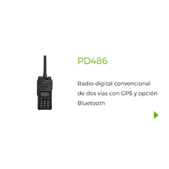  Hytera PD486 Radio Digital DMR VHF 136-174 MHz GPS digital con pantalla OLED y Bluetooth programable