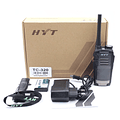 Hytera TC-320 Radio bidireccional portátil análogo programable UHF, 16 Canales, 2 W, 400-470 MHz, 1 botón programable.