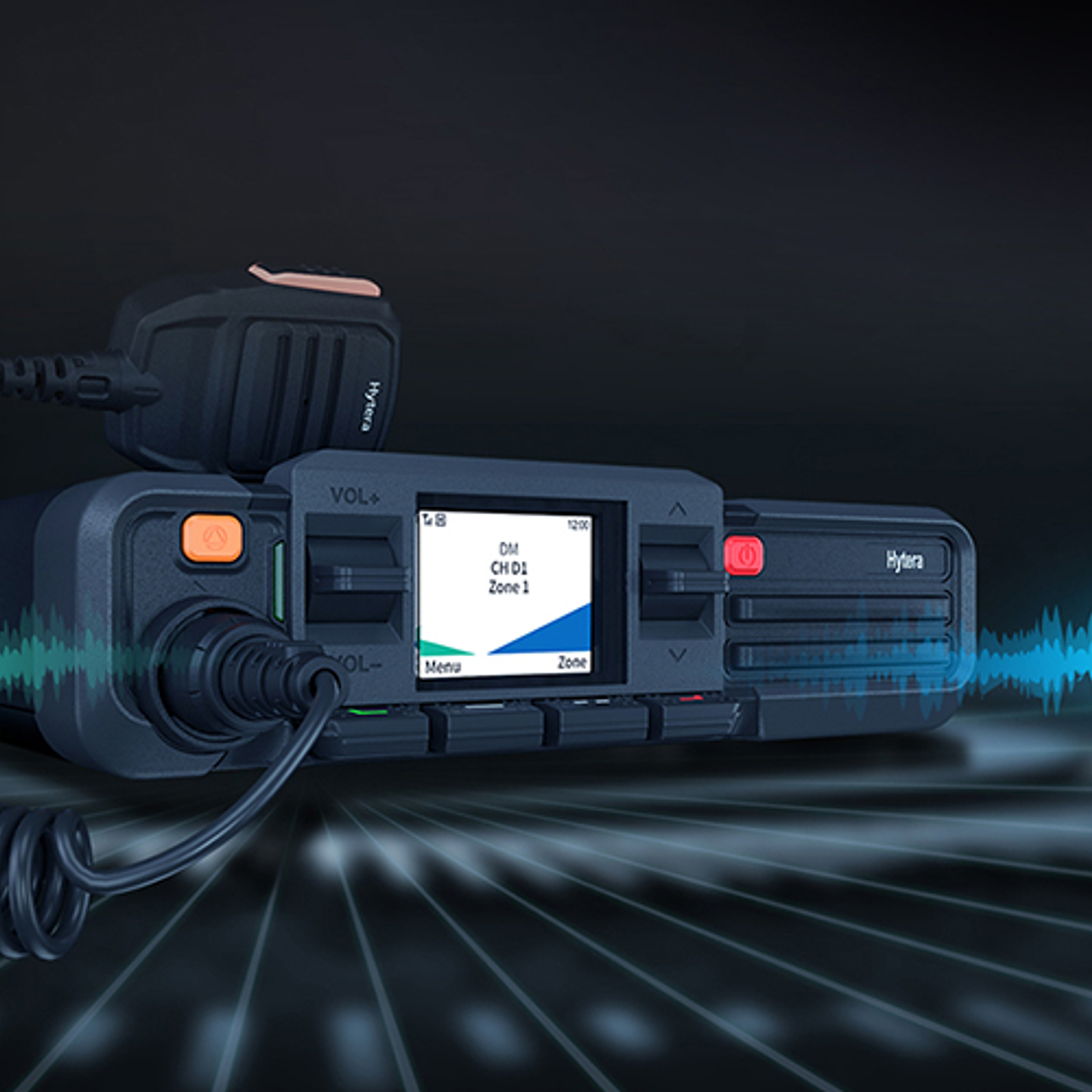 Hytera HM686H UHF2 450-520MHz 512CH DMR Tier II Analogico 45W Radio móvil digital profesional High Power 5/45/50W GPS Bluetooth LCD screen Precio con iva incluido 6