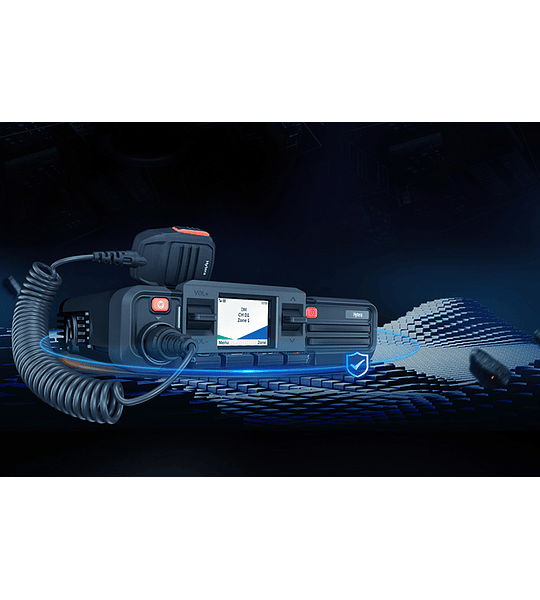 Hytera HM686 Radio Móvil digital profesional DMR VHF 136-174 Mhz Low Power 5/25W,GPS,BT,DMR Tier II conventional, LCD screen programable