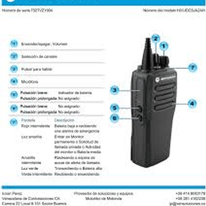 Motorola DEP™450 MOTOTRBO™ UHF 450-527 Mhz 32CH Analógico 4W Radio portátil, de administración de radio rápida y eficaz, escalable a digital, sin pantalla 5