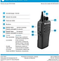 Motorola DEP™450 MOTOTRBO™ UHF 450-527 Mhz 32CH DMR 4W Radio portátil original, administración de radio rápida y eficaz, sin pantalla - Miniatura 5