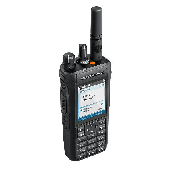 Motorola MOTOTRBO™ R7 Radio Digital Portable de Dos Vías UHF 403-512 Mhz 4 W 64 canales Enable TIA Hazloc Intrínseco Sin pantalla