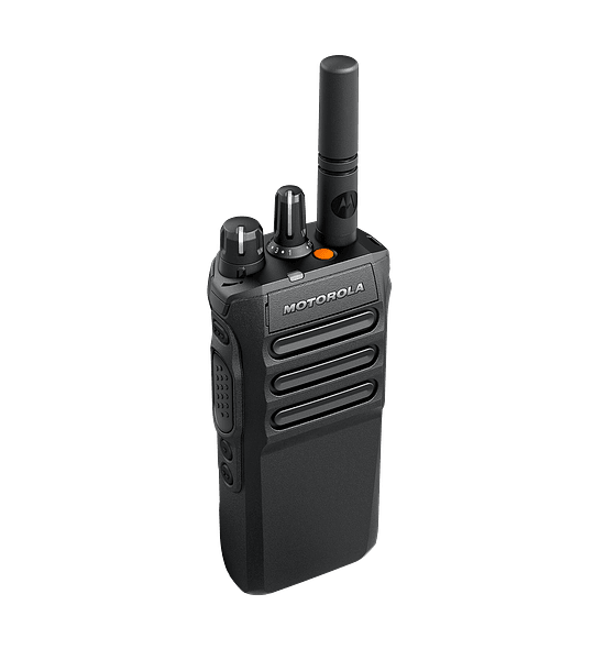 Motorola MOTOTRBO™ R7 Radio digital portable de dos vías original VHF 136-174 Mhz 4 W 64 canales Enable Sin pantalla