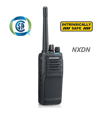Kenwood NX-1200NK ISCK Radio portátil Intrínseco digital NXDN y analógico VHF 136-174 MHz. Sin pantalla, 5 Watts, 64 canales, roaming, encriptación