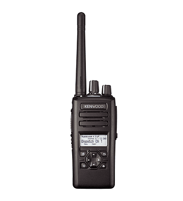 Kenwood NX-3220 K2 Radio portátil análogo digital DMR o NXDN con pantalla y teclado medio. Rango 136-174MHz, 260 Canales, GPS, Bluetooth, IP67, 2 Pines