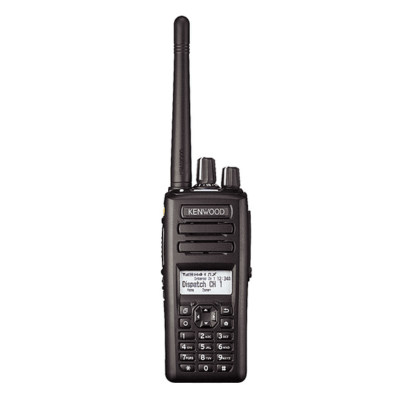 Kenwood NX-3220 K3 Radio portátil análogo digital DMR o NXDN con pantalla y teclado completo. Rango VHF 136-174MHz, 260 Canales, GPS, Bluetooth, IP67, 2 Pines