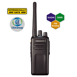 Kenwood NX-3220K ISK Radio portátil análogo digital DMR o NXDN sin pantalla Intrínseco VHF 136-174MHz, 64 Canales, GPS, Bluetooth, IP67