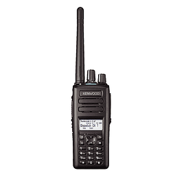 Kenwood NX-3320K3 Radio portátil análogo digital DMR o NXDN con pantalla y teclado medio. Rango 400-520MHz, 260 Canales, GPS, Bluetooth, Certificación IP67 y Normas MIL-STD-C/D/E/F/G