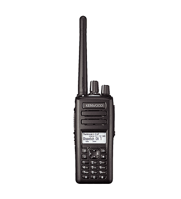 Kenwood NX-3320 K3 Radio portátil análogo digital DMR o NXDN con pantalla y teclado medio. Rango 400-520MHz, 260 Canales, GPS, Bluetooth, Certificación IP67 y Normas MIL-STD-C/D/E/F/G