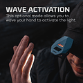 NEBO EINSTEIN Luz de gorra con activación por onda Recargable La batería incluida permite hasta 18 horas de funcionamiento entre cargas