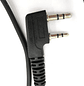 Auricular Tipo D para Radio Kenwood Baofeng Wouxun WLN Wings TXPRO de dos pines con PTT en línea de 110 cm - Miniatura 9