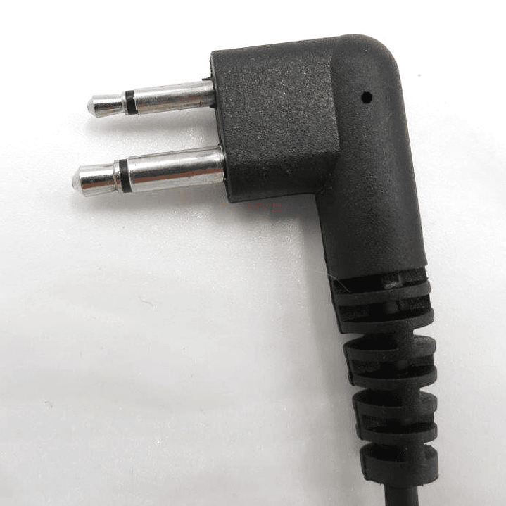 E1326-M Auricular Tipo D para Motorola EP350MX/ EP450/DEP450 o Hytera BD506/ TC-508 Wings WP-67 con micrófono y PTT en línea 1190 mm de dos pines 5