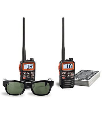 Standard Horizon HX-40 Radio de dos vías portátil marino impermeable ultra compacto de 6 W