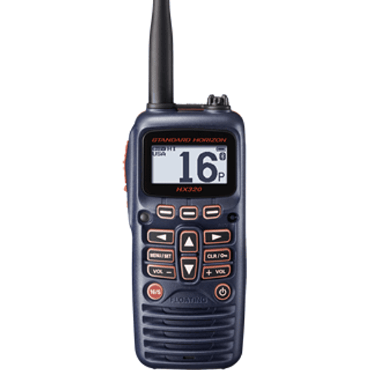 ¡Novedad! Radio Marina VHF HX320 portátil de dos vías flotante de 6 W/carga USB/Bluetooth