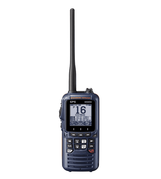 ¡Nuevo! Radio de dos vías Standard Horizon HX-890 - VHF/GPS portátil flotante DSC Clase H de 6 vatios