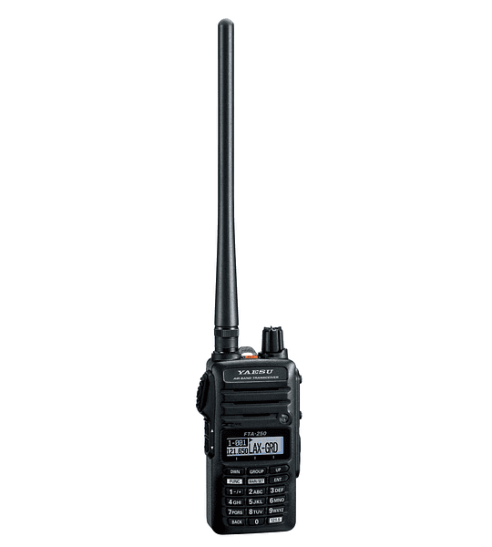Yaesu FTA-250L Radio de banda aerea (SÓLO COMUNICACIÓN) MIL-STD-810F 5W