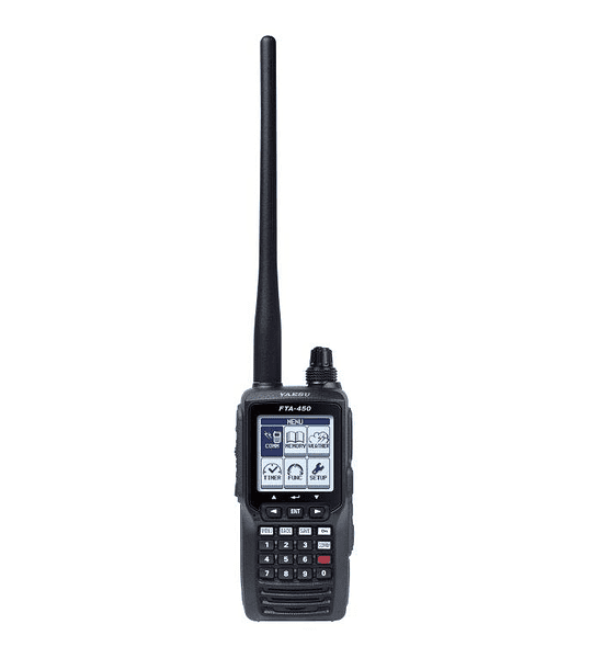 YAESU FTA-450L Radio de dos vías para aviación (Sólo comunicación) estándar militar MIL-STD-810F IPX5 protección contra el agua