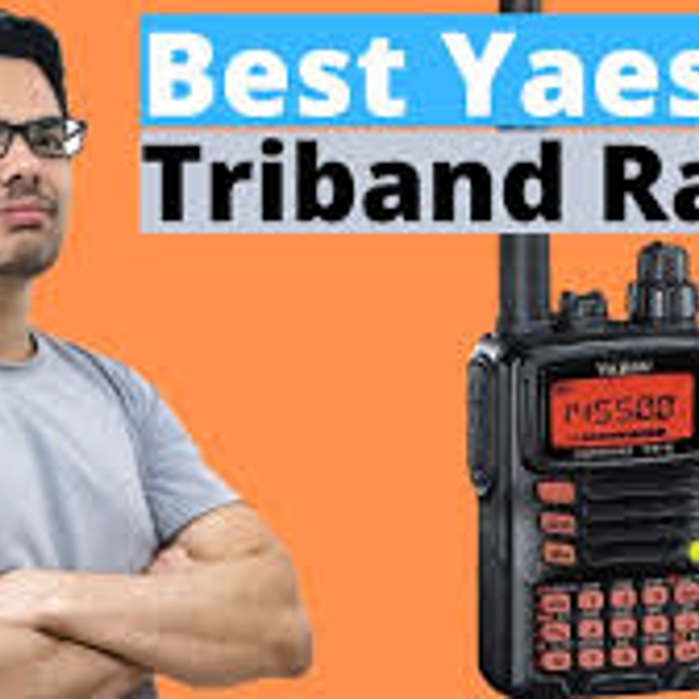 Yaesu VX-6R 144/222/430 MHz 5W Radio dual band VHF UHF IPX7 