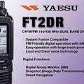 FT2DR C4FM Transceptor portátil digital de doble banda de 144/430 MHz con pantalla táctil de 1,7"