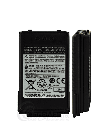 Yaesu SBR-24LI Batería Li-Ion Ion 7.4V / 1.800mAH compatible FT-70DR