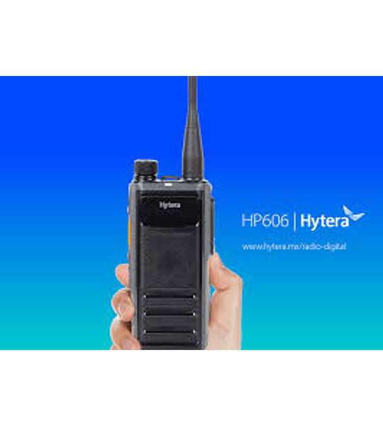 ¡Oferta Abril hasta agotar stock! Hytera HP606 Portátil DMR Tier II y Análogo. UHF 400-520Mhz, 4 watts, sin GPS, con mandown. 1024CH. Display ambar