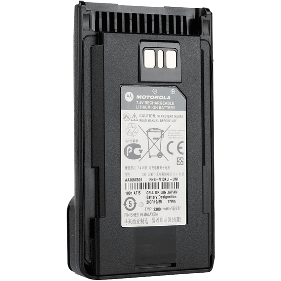Batería Ion de Litio, original Motorola Solutions, FNB-V134, 2300 mAh para Motorola Vertex VX-261 VX264 EVX261