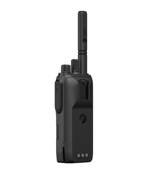 ¡Nuevo! Radio original portátil digital Motorola R2 64 Ch 5 Watts VHF 136-174 Mhz NKP