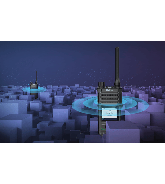 Hytera BP566 Radio Portátil Digital Comercial DMR Tier II y análogo UHF 400-470 MHz con pantalla