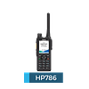 Hytera HP786 Radio Portátil DMR Tier II y Análogo. UHF 350-470 MHz, 5 watts, con GPS, con mandown. 1024CH. Display amba