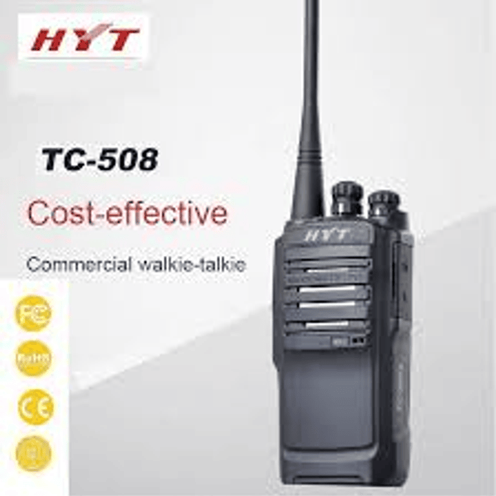 HYT TC-508 VHF 136-174 MHz 16CH Analógico 5W Radio capaz para cualquier tarea y ayudar en su negocio Precio con iva incluido 6