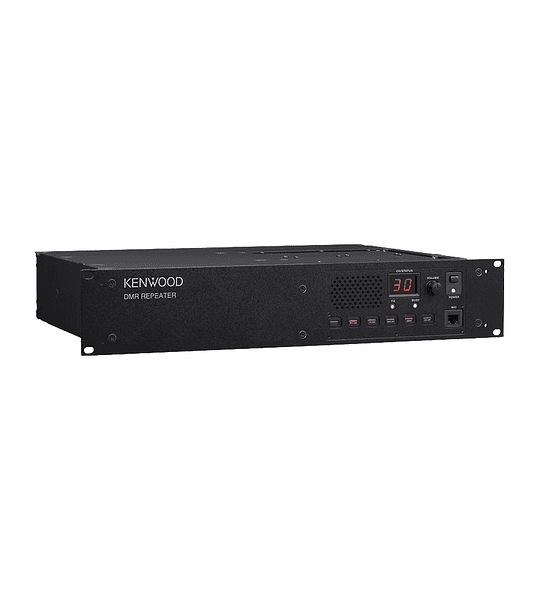 Repetidor Digital DMR Kenwood, 50 watts (seleccionables a media y baja potencia), 136-174MHz, Doble Ranura, ancho de canal de 12.5 kHz. Incluye licencia para modo digital.
