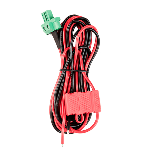 Hytera PWC31 Cable de alimentación rojo/negro de 12 AWG y 2 pines, 600 V AWM UL1015, 3,165 m (10,4 pies)