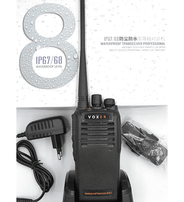 Wings IP67 Radio de dos vías programable Waterproof Robusto Semi Profesional UHF 400-480MHz- COPIAR