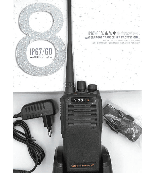 Wings IP67 Radio de dos vías programable Waterproof Robusto Semi Profesional UHF 400-480MHz-